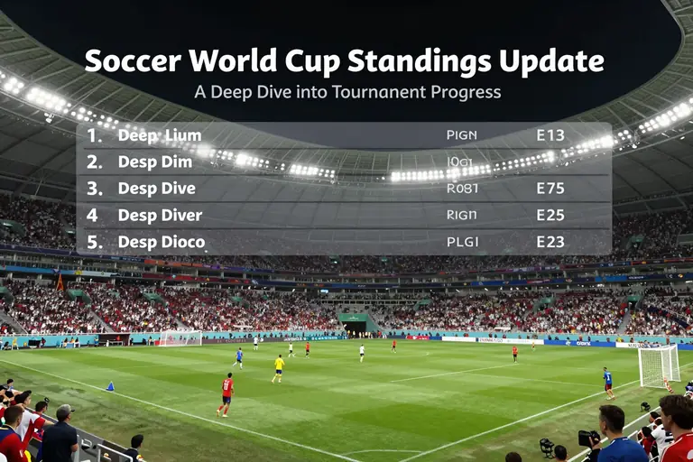 Soccer World Cup Standings Update: A Deep Dive into Tournament Progress