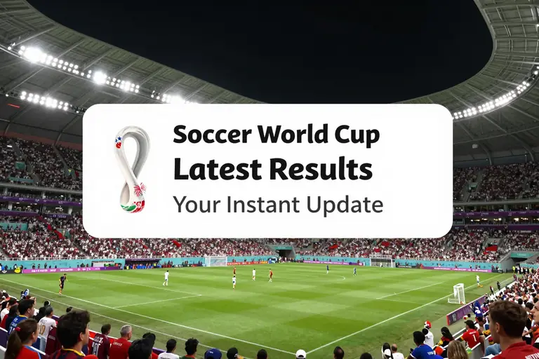 Soccer World Cup Latest Results: Your Instant Update